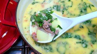 Zuppa Toscana Recipe EASY | Olive Garden Potato Sausage Soup Recipe