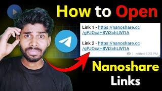 How to open Nanoshare Links in Telegram Shnog Talk