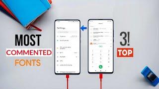 Top 3 Fonts Requested by You | MIUI 12 Premium Fonts | Exclusive MIUI Fonts | Most Commented Fonts