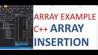 Insert Element in Array - C++ Programming