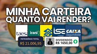 VOU RECEBER R$ 1650 EM DIVIDENDOS | QUAIS AÇÕES TENHO EM CARTEIRA? MINHA EVOLUÇÃO