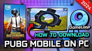How to Download PUBG MOBILE on PC Emulator Gameloop latest! (2024)