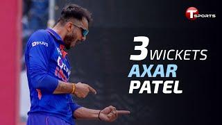 Axar Patel amazing 3 wickets against West Indies | WI vs IND | 5th T20I | T Sports