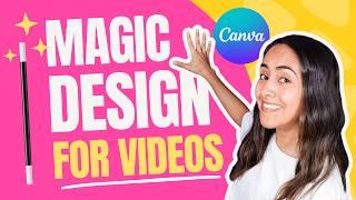 Create Effortless VIDEOS with AI | Canva Magic Design for Video 