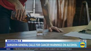 Surgeon general warns of link between alcohol consumption and cancer risk