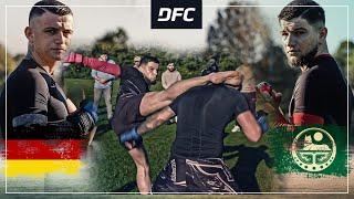 Chechen STREETFIGHTER vs German BOXER | MMA Streetfight | DFC