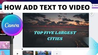 How To Add Text To Video In Canva: Tutorial For beginners