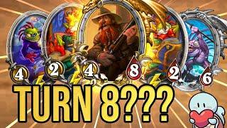 The CRAZIEST TURN 8?! | Hearthstone Battlegrounds