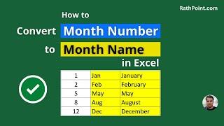 How to Convert Month Number to Month Name in Excel