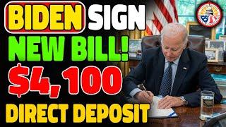 AMAZING UPDATE: Biden Signs New Bill – $4,100 Direct Deposit Set to Arrive Before August 21st!