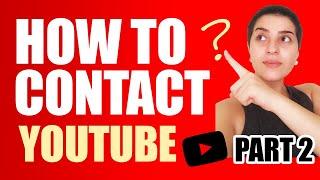 How to Contact with Youtube Part 2