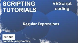 VBScript Tutorial | Regular Expression Tutorial in VBScript, RegExp, Pattern validation