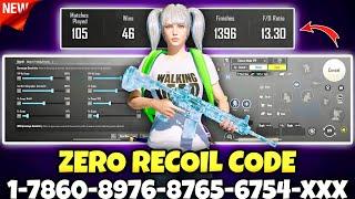 BGMI 3.5 UPDATE SENSITIVITY CODE | BGMI BEST SENSITIVITY SETTINGS | BGMI ZERO RECOIL SENSITIVITY