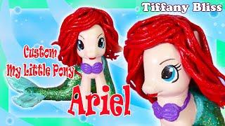 Ariel My Little Pony Custom Figure - DIY Little Mermaid Art Doll Makeover and Repaint