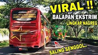 REKOR BALAPAN PALING EDAN !! Bus sugeng rahayu ngamuk brutal kejar kejaran di lingkar nagreg