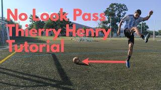 No Look Pass Fußball Trick Lernen/Tutorial - Thierry Henry Neymar Freestyle Finte