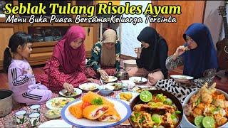 Ditemani HUJAN Gerimis BUKA PUASA Menu Seblak Teh Usi, Risoles Ayam Suwir