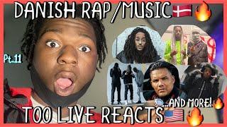 AMERICAN REACT to DANISH RAP/MUSIC COMPILATION! Ft.BENNY JAMZ,SHOOTER GANG,BRANCO,SHAKZ AND MORE