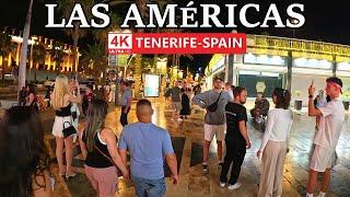 TENERIFE - PLAYA DE LAS AMÉRICAS | Great Nightlife on the Golden Mile ️ 4K Walk ● June 2024