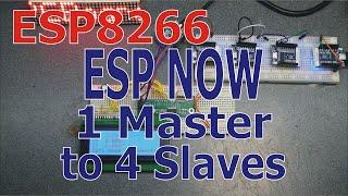 Weekend Projects: Connecting ESP8266 D1 Mini Master to 4 Slaves Project using ESPNOW