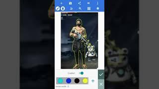 Tutorial Edit video free fire effect neon di PixelLab dan Avee Player