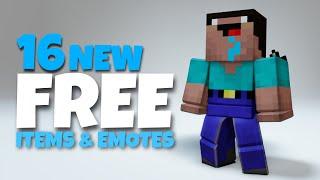 GET 16 NEW FREE ITEMS AND EMOTES 