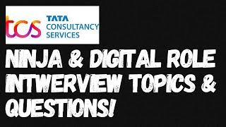 TCS Ninja & Digital Interview Topics & Questions | Revealed Important Questions