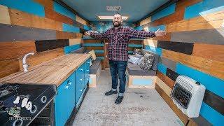 Spacious Stealth Tiny House on Wheels // Moving Truck Converted into Tiny home. Van Life Tour