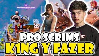 K1NG Y FAZER JUEGAN PRO SCRIMS EN LA NUEVA TEMPORADA FORTNITE