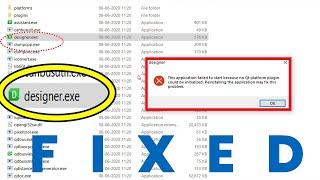 No qt platform plugin could be initialized | FIXED 100%