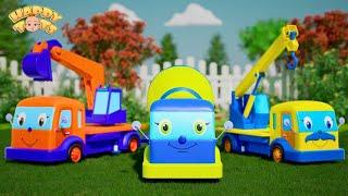  Baby Trucks   | Trucks Family Song | Nursery Rhymes For Kids | Happy Tots