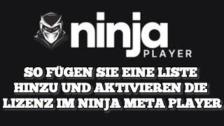 So installieren/fügen Sie eine Wiedergabeliste zur Meta-/Ninja-Player-App auf Ihrem Fernseher hinzu