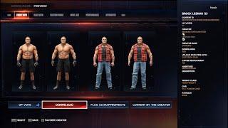 (UPDATED TUTORIAL) How to Download Cowboy Brock Lesnar from Community Creations with FULL Commentary