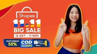Shopee 11.11 BIG SALE | COD Gratis Ongkir Rp0, Pasti Diskon 50% & ShopeePay Deals Rp1!
