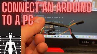 How to connect an Arduino to a PC running visual mediapipe in the V1 DexHand