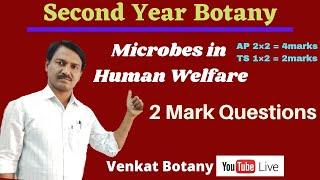 Microbes In Human Welfare | VSAQ | Sr Botany @Venkat Botany