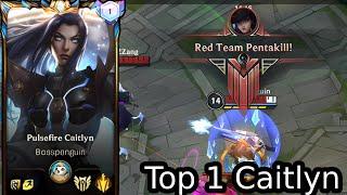 Wild Rift Caitlyn - Top 1 Caitlyn(pentakill) Gameplay Rank Challenger