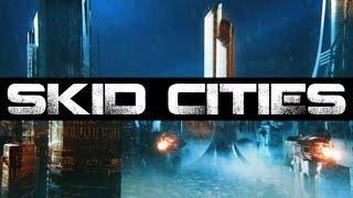 Skid Cities - Dystopian Sandbox Cyberpunk City Builder