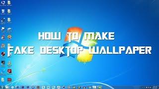 How to make fake desktop wallpaper for your windos By Breez studio