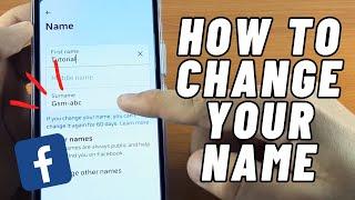 How to Change FACEBOOK Name (2024) | FULL GUIDE