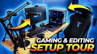 My Editing and Gaming Setup Tour 2023 + PC SPECS! | 50,000 Subscriber Special