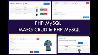 PHP Image crud | CRUD - Image upload in PHP MySql | Source Code