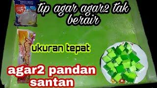 cara buat agar agar pandan Santan by kak nur