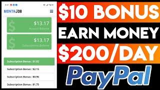 How to Make Money Online | Get $10 Bonus Free | Monthjob Review