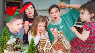 Gingerbread House/თაფლაკვერი სახლის აწყობა ოჯახთან ერთად