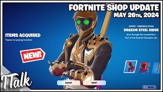 *NEW* DRAKON STEEL RIDER SKIN! Fortnite Item Shop [May 26th, 2024] (Fortnite Chapter 5)