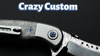 Red Horse Knife Works Custom Black Death Hell Razor Knife Review