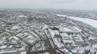 Nizhny Novgorod Winter Aerial Drone