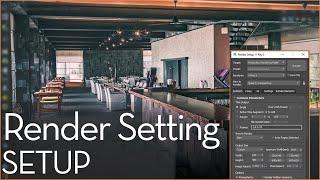 Best interior render setup in vray 5 lightmix in 3ds max 2020 | Test / Final render setup tutorial