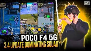 3.4 UPDATE DOMINATING SQUADPOCO F4 SMOOTH + 60FPS PUBG / BGMI TEST 2024